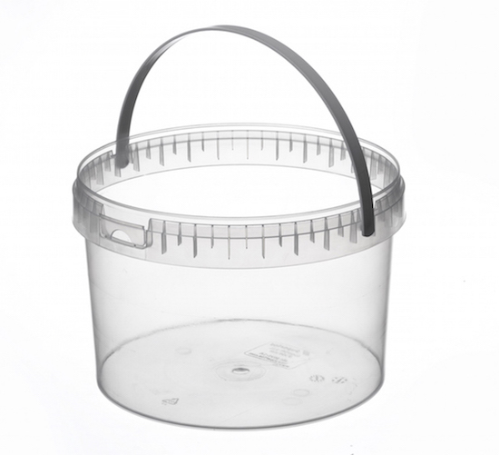 Verzegelbaar TP emmer - pot - bak met diameter 198 mm. en inhoud 3.400 ml. - Joop Voet Verpakkingen